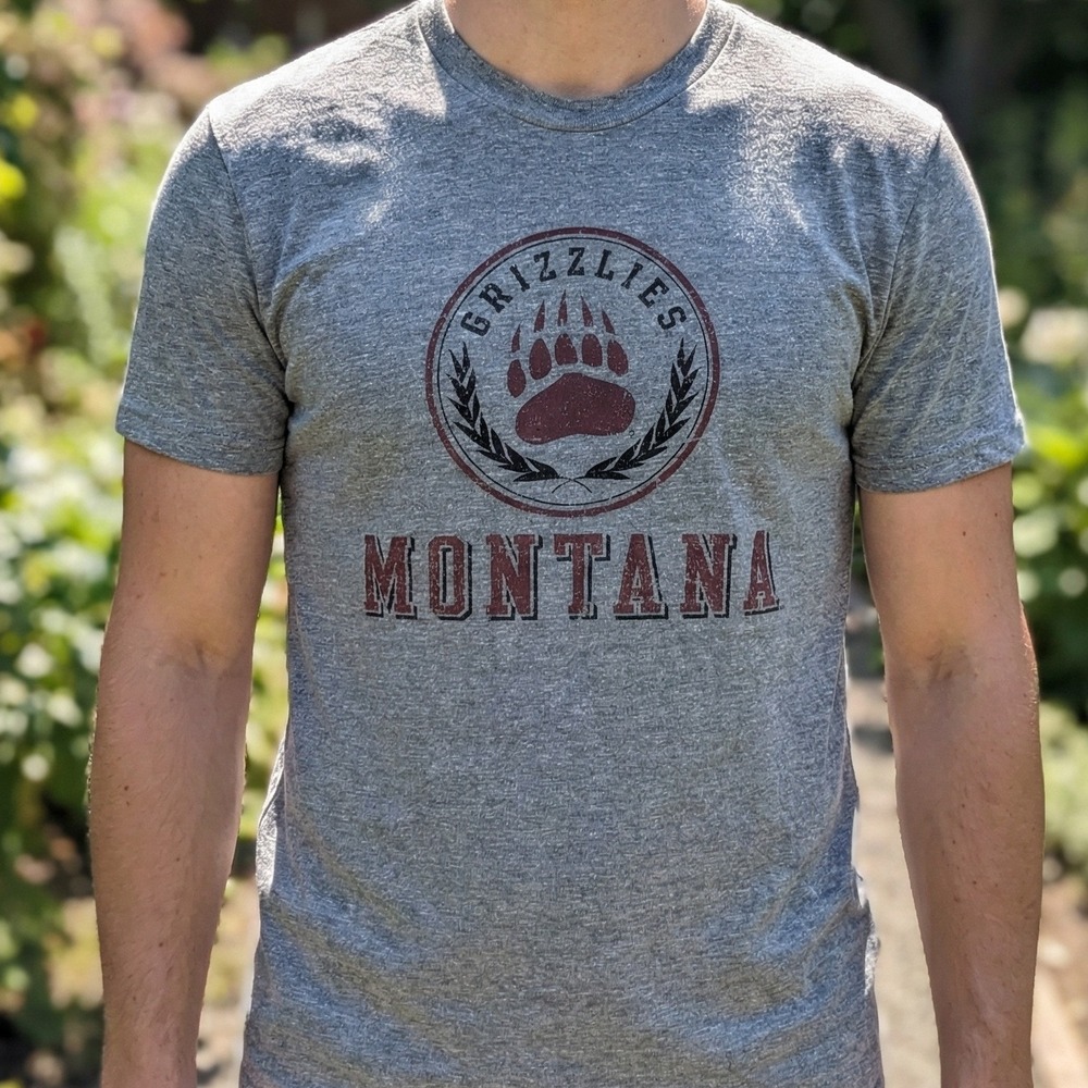 Rivalry Threads Gray Montana Grizzlies Short Sleeve Tee